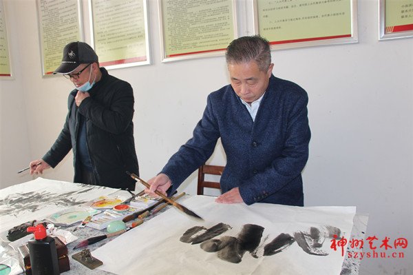 湖北省文联文艺轻骑兵湖北鹰台书画院小分队走进鄂州临空经济区