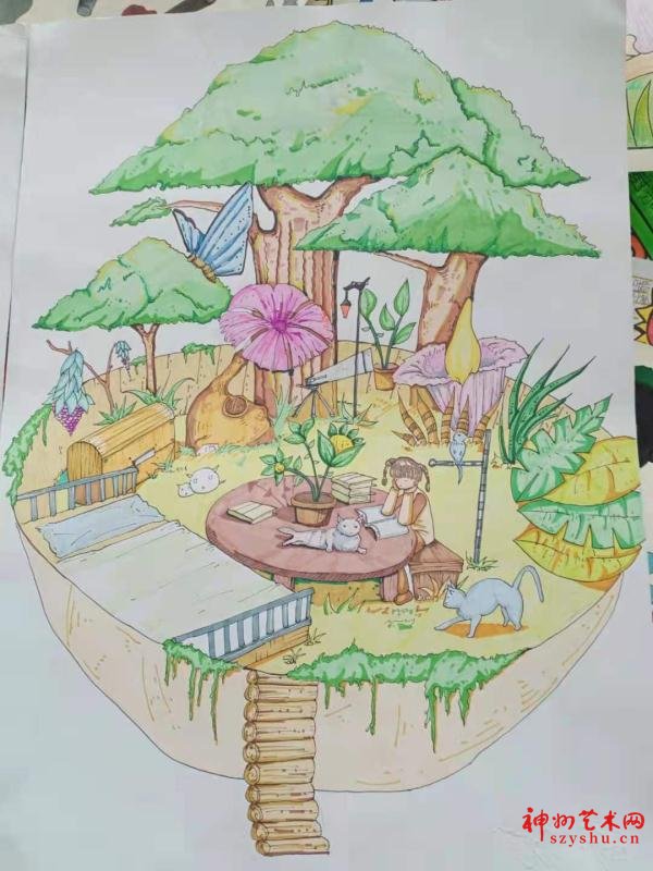 “爱护地球,关爱生命”绘画比赛:英山县教育局增强学生环保意识